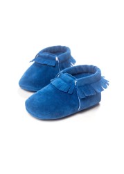 Newborn Baby Shoes Infant Boys Girl First Walker Suedo Cotton Sophie Sole Princess Fringe Toddler Baby Crib Casual Moccasins Shoes