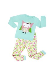 Girls Unicorn Pajamas Kids Sleepwear Dinosaur Pajamas Kids Rocket 1-8 Years New Set 2020