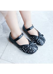 New Children Princess Shoes Baby Girls Flat Bling Leather Sandals Fashion Soft Sequins Kids Dance Party Shoes Sparkly