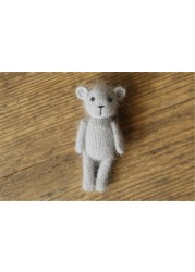 Newborn Photography Props Handmade Knitted Dolls Rabbit Bear Baby Photography Studio Accessories