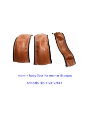 Leather Covers For Amaz and Papas Armadillo Flip XT/XT2/XT3 Stroller Trolley Cart Handle Sleeve Armrest Protective Cover Accessories