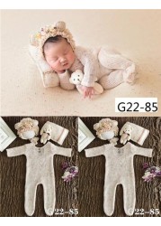 Newborn Photography Accessories, 0-1 Month, Boy and Girl Hat, Bodysuit, Photo Studio Outfits