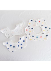 3pcs/lot Baby Bibs Bandana Burp Cloth Cotton Saliva Towel Soft Waterproof Boys Girl Baby Shower Gift Feeding Apron bebes