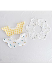 3pcs/lot Baby Bibs Bandana Burp Cloth Cotton Saliva Towel Soft Waterproof Boys Girl Baby Shower Gift Feeding Apron bebes