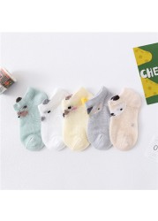 5pairs/pack Newborn Baby Socks Summer Thin Mesh Baby Socks for Girls Cotton Infant Baby Boy Socks Casual Sports Style 2020 New