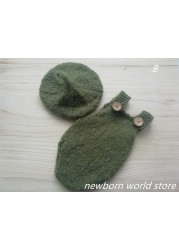 Newborn photography accessories, hat, hat and shorts