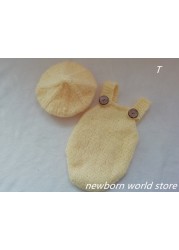 Newborn photography accessories, hat, hat and shorts