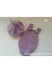 Newborn photography accessories, hat, hat and shorts