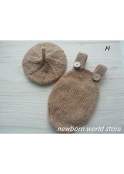 Newborn photography accessories, hat, hat and shorts