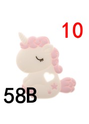 10pcs Silicone Teething Babies Accessories Newborn Baby Teether Baby Products Personalized Pacifier Bear Dinosaur Koala BPA Free