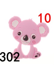 10pcs Silicone Teething Babies Accessories Newborn Baby Teether Baby Products Personalized Pacifier Bear Dinosaur Koala BPA Free