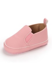 New Baby Boy Girl Shoes Newborn Girl Shoes Soft Sole PU Leather Casual Toddler Shoes 0-18 Months First Walkers Moccasins