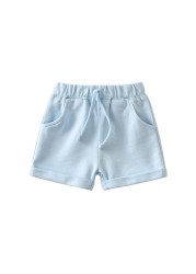 Children's cotton beach shorts, boys and girls' casual shorts, children's summer clothes