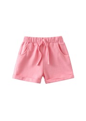 Children's cotton beach shorts, boys and girls' casual shorts, children's summer clothes