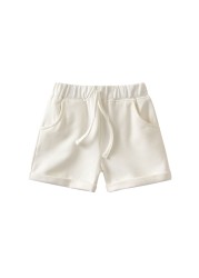 Children's cotton beach shorts, boys and girls' casual shorts, children's summer clothes