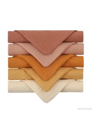 5pcs Baby Feeding Towel Soft Gauze Bath Towel Newborn Saliva Towel Burp Cloth D09 20 Dropshipping