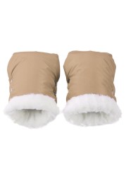 2pcs Winter Warm Stroller Gloves Waterproof Gloves Stroller Accessory Stroller Mitten Winter Warm Pram Gloves Hand Muff Mitten Baby