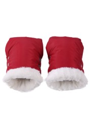 2pcs Winter Warm Stroller Gloves Waterproof Gloves Stroller Accessory Stroller Mitten Winter Warm Pram Gloves Hand Muff Mitten Baby