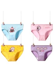 10 pieces/lot Design Children Girls Cotton Soft Lovely Panties Cartoon Baby Underwear for Girls Kids Boxer Panties Breathable