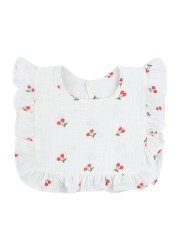 Baby Bib Infant Burp Cloths Toddler Bib Cotton Toddler Floral Dinner Towel Feeding Double Deck Cute Girl Bibs