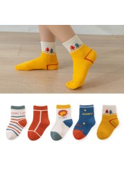 10pcs/lot Baby Boys Winter Socks Cartoon Animail Kids Spring Autumn Cotton Breathable Keep Warm Socks for Children Miaoyoutong