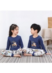 Baby Boy Girl Pajama Sets Korean Spring Pajamas For Kids Sleepwear Set Cotton Cartoon Cow Night Outfits Autumn Children Clothes