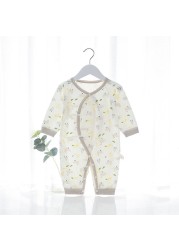 Spring Autumn Newborn Baby Romper Soild Color Baby Clothes Girl Rompers Cotton Jumpsuit Baby Half Sleeve Infant Boys Romper