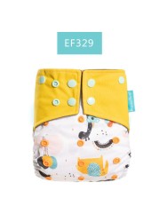 HappyFlute OS Bamboo Charcoal Waterproof Washable Pocket Diaper Christmas Baby Cloth Nappy 1 Piece Pack