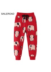 Sailroad 2-7 years 2022 New Spring Dinosaurs pants for boy kids boys pants pants casual sweatertrousers warm sports pants