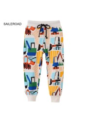 Sailroad 2-7 years 2022 New Spring Dinosaurs pants for boy kids boys pants pants casual sweatertrousers warm sports pants