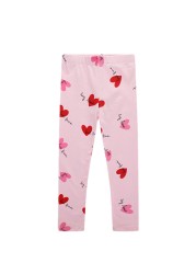 2022 Cotton Unicorn Print Children Leggings Children Leggings Breathable Elastic Trousers Spring Girls 2-8 Years Trousers