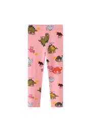 2022 Cotton Unicorn Print Children Leggings Children Leggings Breathable Elastic Trousers Spring Girls 2-8 Years Trousers