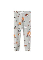 2022 Cotton Unicorn Print Children Leggings Children Leggings Breathable Elastic Trousers Spring Girls 2-8 Years Trousers