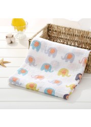 120cm*110cm 2 Layer Muslin Blanket Muslin Bamboo Baby Swaddle Blankets Newborn Baby Muslin Battaniye