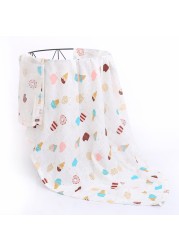 120cm*110cm 2 Layer Muslin Blanket Muslin Bamboo Baby Swaddle Blankets Newborn Baby Muslin Battaniye