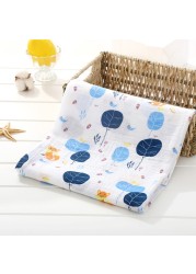 120cm*110cm 2 Layer Muslin Blanket Muslin Bamboo Baby Swaddle Blankets Newborn Baby Muslin Battaniye