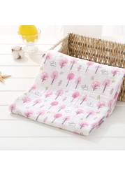 120cm*110cm 2 Layer Muslin Blanket Muslin Bamboo Baby Swaddle Blankets Newborn Baby Muslin Battaniye