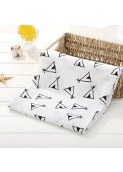 120cm*110cm 2 Layer Muslin Blanket Muslin Bamboo Baby Swaddle Blankets Newborn Baby Muslin Battaniye