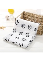 120cm*110cm 2 Layer Muslin Blanket Muslin Bamboo Baby Swaddle Blankets Newborn Baby Muslin Battaniye