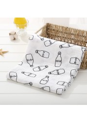 120cm*110cm 2 Layer Muslin Blanket Muslin Bamboo Baby Swaddle Blankets Newborn Baby Muslin Battaniye