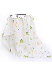 120cm*110cm 2 Layer Muslin Blanket Muslin Bamboo Baby Swaddle Blankets Newborn Baby Muslin Battaniye