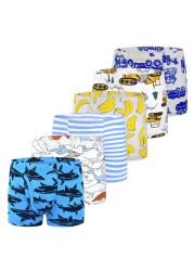 6-Pack Shorts Boys Underwear Kids Boxer Panties For 2-10 Years Soft Organic Cotton Teenager Children Shorts Baby Underwear