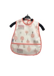 Baby Sleeves Waterproof Bib Cartoon Pattern Lunch Feeding Scarf Soft Cotton Baby Bibs EVA Layer Adjustable Saliva Cloth