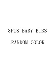 8pcs/lot soft comfortable colorful 100% organic cotton and baby bandana for boys and girls infants adjustable snaps saliva baby bibs