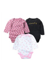 3pcs/lot Newborn Baby Underwear Set 100% Cotton Baby Boys Girls Pajamas Infant Clothes Long Sleeve Underwear Baby Clothes