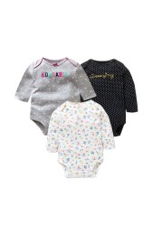 3pcs/lot Newborn Baby Underwear Set 100% Cotton Baby Boys Girls Pajamas Infant Clothes Long Sleeve Underwear Baby Clothes