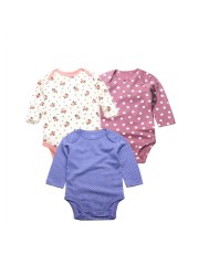 3pcs/lot Newborn Baby Underwear Set 100% Cotton Baby Boys Girls Pajamas Infant Clothes Long Sleeve Underwear Baby Clothes