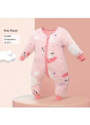 Baby Sleeping Bag Cartoon Infantil Spring Autumn For Cotton Toddler Sleeping Bag Baby Bed Slapzack Soft Kids Pajamas Jumpsuit