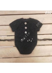 Newborn Photography Accessories Hand Knitted Newborn Headband and Panties Skirt