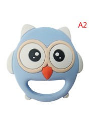 Baby Silicone Teether Christmas Tree Sika Deer Baby Fidget Toys Snowflake Pacifier Chain Food Grade Silicone Baby Accessories